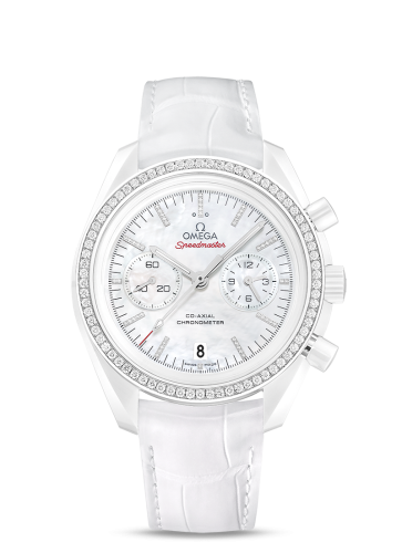 Omega Speedmaster Moonwatch Co-Axial White Side of the Moon Diamond